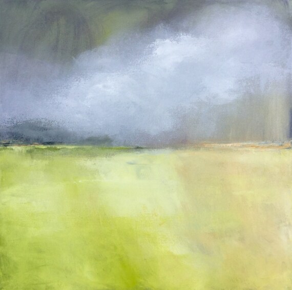 Gray Skies Original Acrylic Painting by DeeParas on Etsy