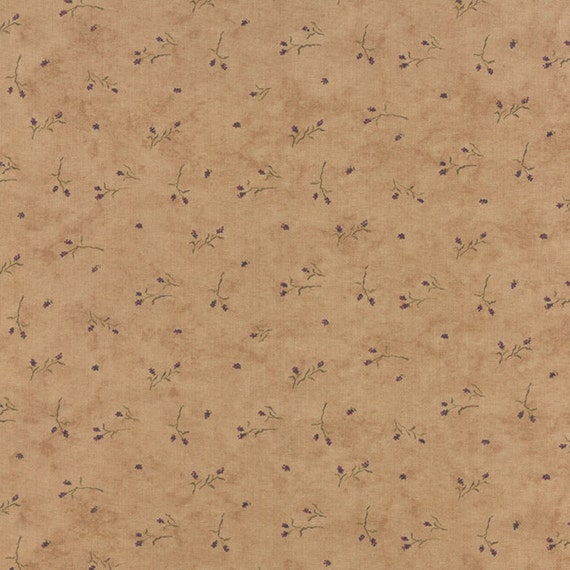 The POTTING SHED - Floral Spring Buds Tan - 1/2 YARD - 6625-17 - Holly 