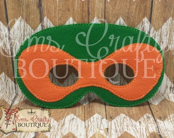 Teenage Mutant Ninja Turtle Mask/Felt Mask/Party Favor Felt Mask/TMNT Inspired