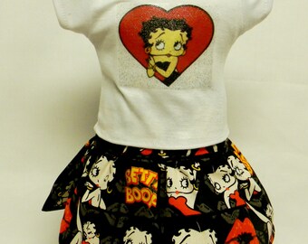 Betty Boop Theme Outfit For 18 Inch Doll Like The American Girl