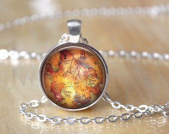 Peter Pan Necklace - Neverland Necklace - Literary Gift - Book Lover Gift - Book Necklace L66