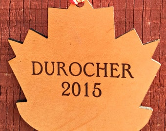 Canada Maple Leaf Ornament Canadian Ornament Personalized Canadian Gift Canada Gift Canadian Maple Leaf Gift for Canadian Canada