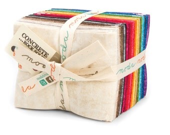 Concrete Rock Solid Fat Quarter Bundle by Sentimental Studios for Moda