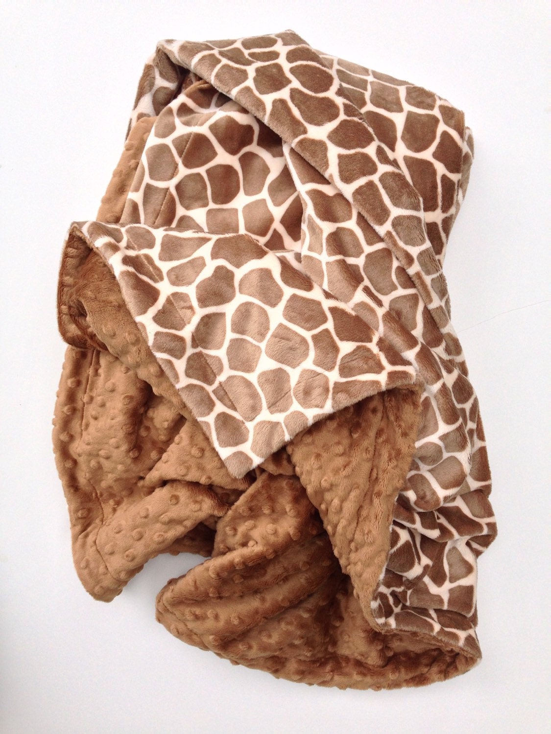 Giraffe Minky Baby Blanket Giraffe Blanket Animal Print