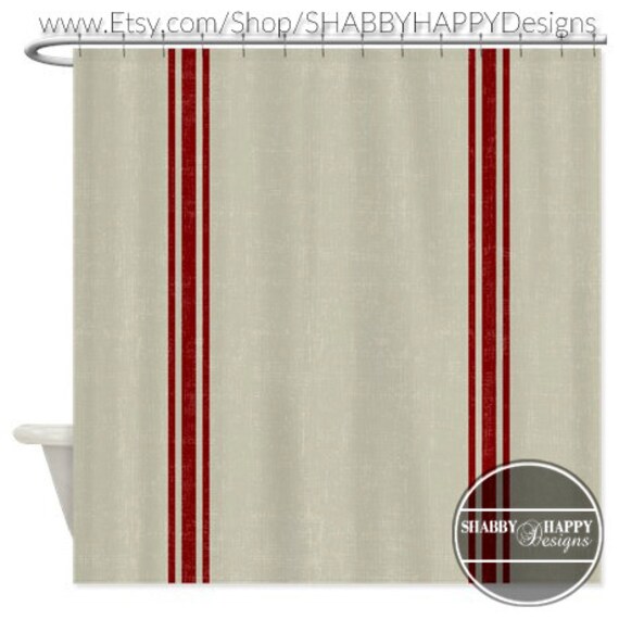 Shower Curtain Design / Distressed Vintage French Country