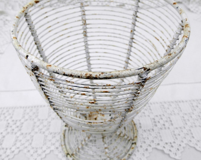 Antique French Country Kitchen Metal Wireware Basket, French Country Decor, Shabby Chic, Wire Kitchenalia, Rustic French Wire, Retro Home