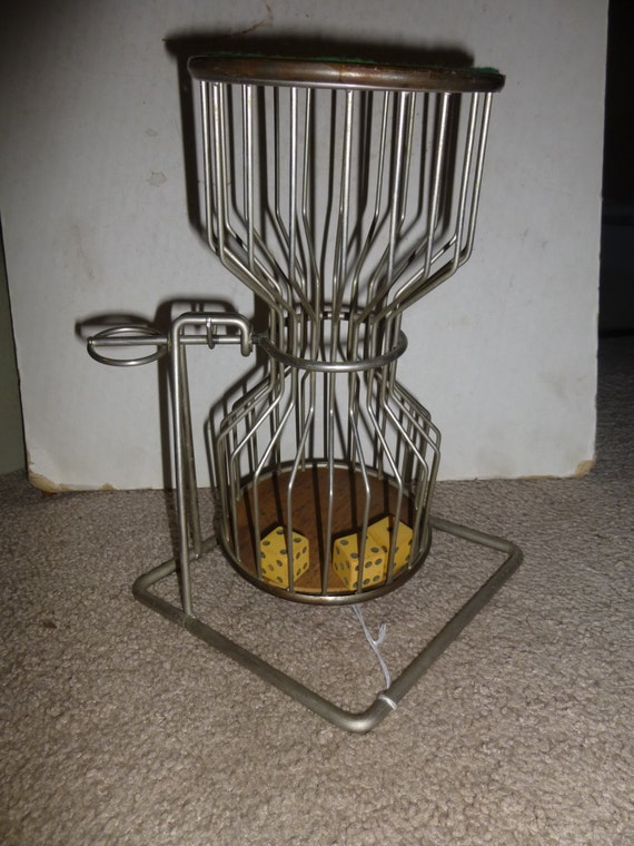 Vintage Chuck a luck dice tumbler dice cage 3 original off