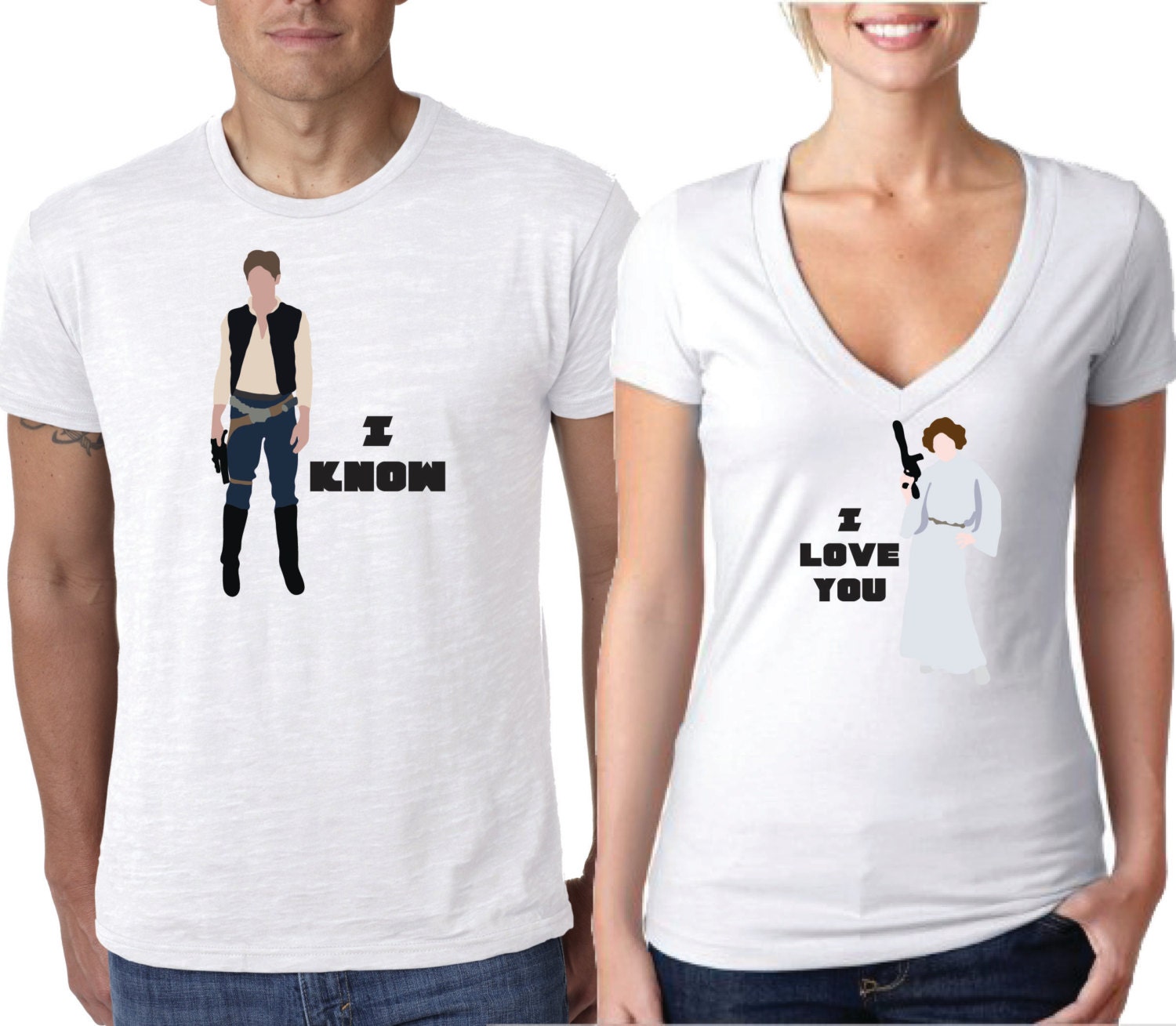 Star Wars Shirt Couple Shirt Han Solo And Princess Leia 