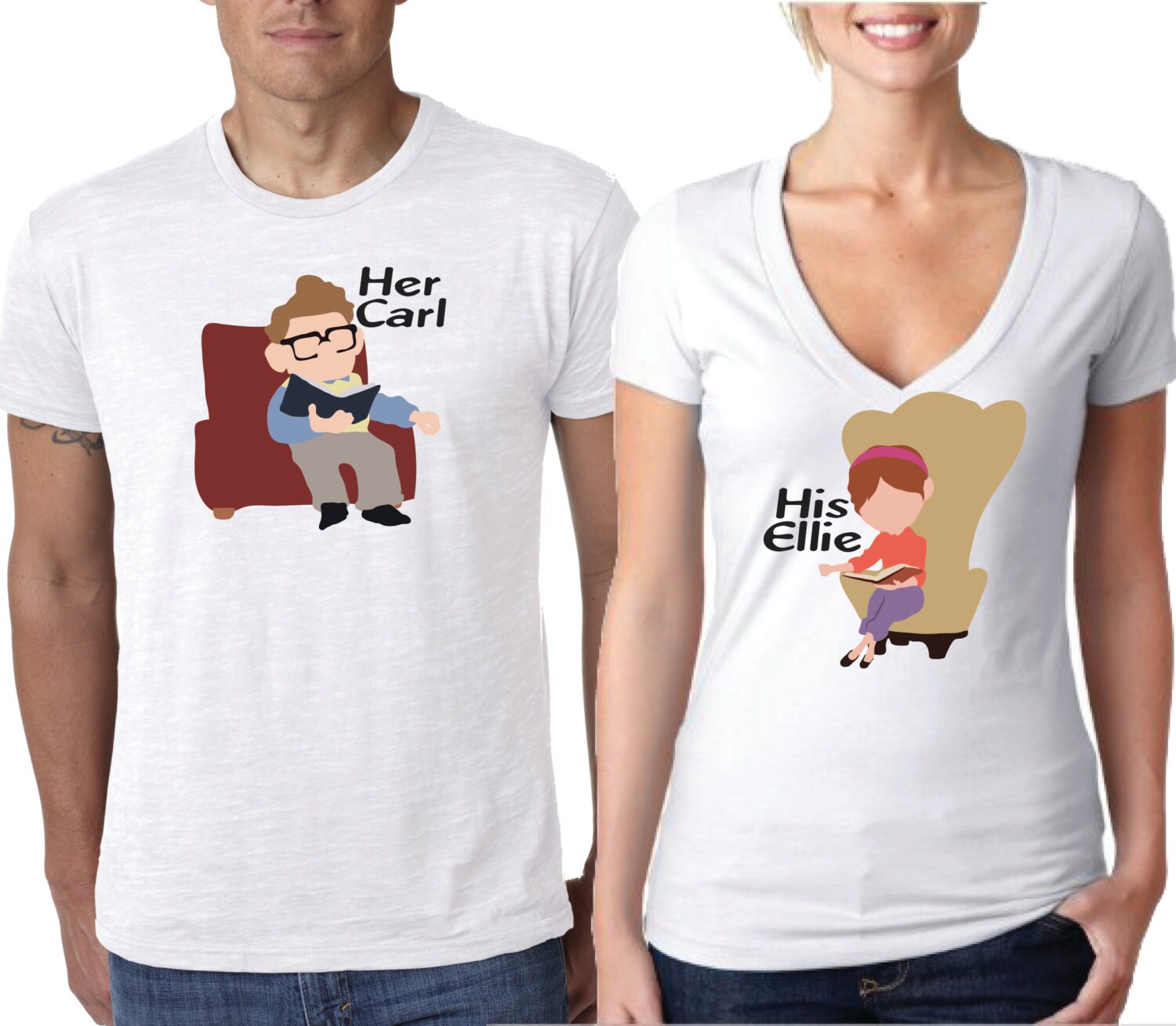 Disney Shirts Couples Shirt Up Shirts Carl and Ellie Shirt