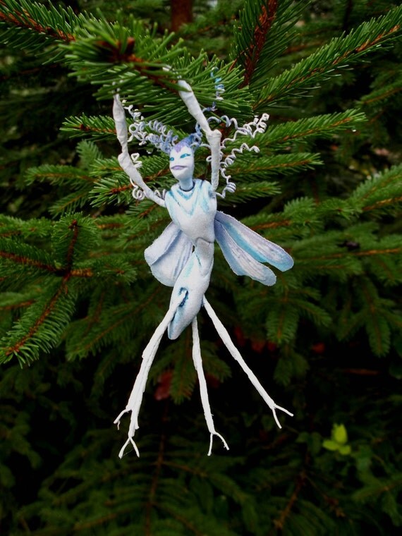 Winter Wood Sprite Fairy Wysteria Hand Sculpted