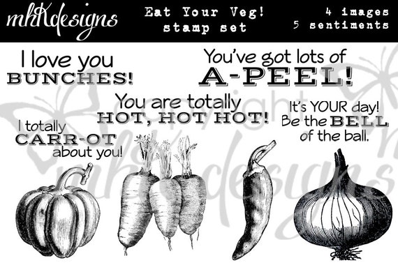 Eat Your Veg! Digital Stamp Set