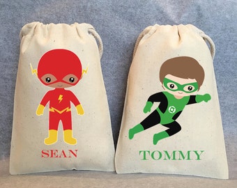 14- Superhero party, Superhero Birthday, Superhero favors, Batman Party, Superman, Robin, Superhero Party Favor Bags, Superheroes, 4"x6"