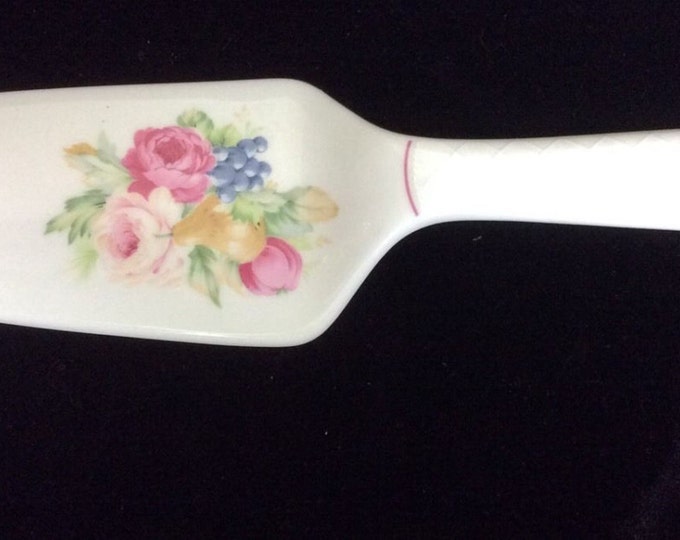 Vintage Mikasa China Pie or Cake Server English Bouquet