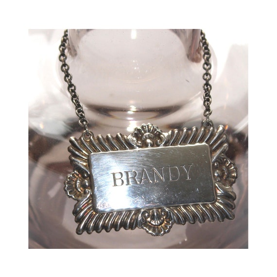 Vintage Silver Plated Decanter Label. Decanter Labels. by Ekletika