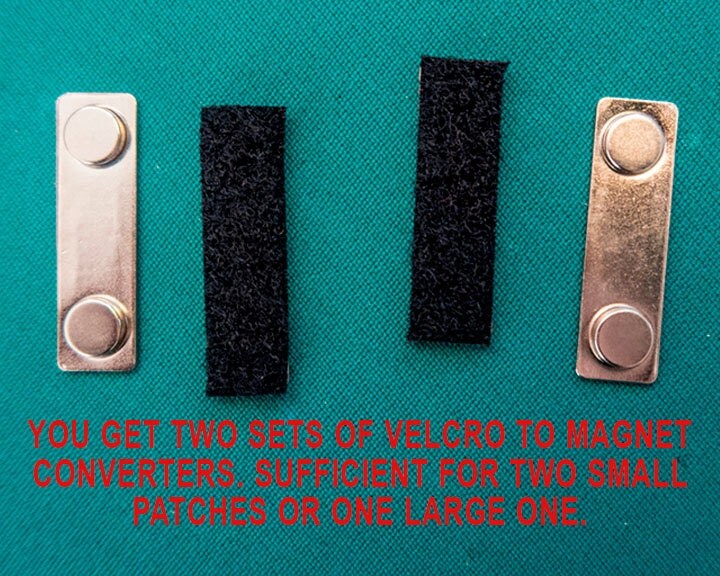 Velcro to Converter for Velcro Patches. Now Mount your