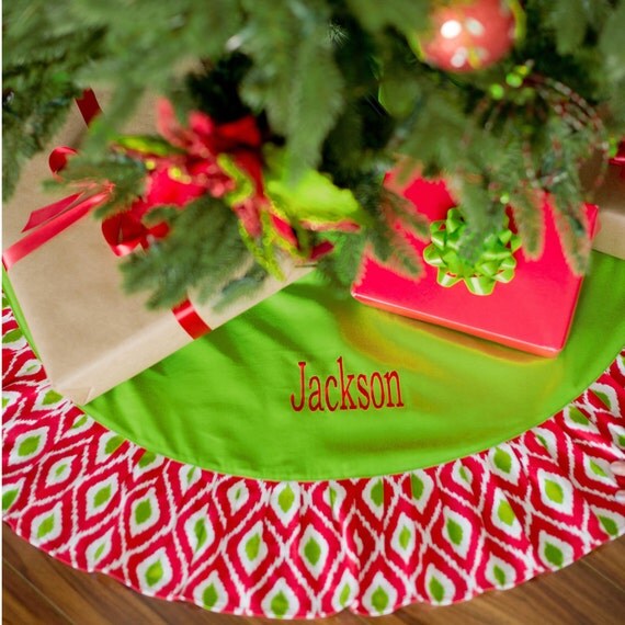 Monogram Tree Skirt 17