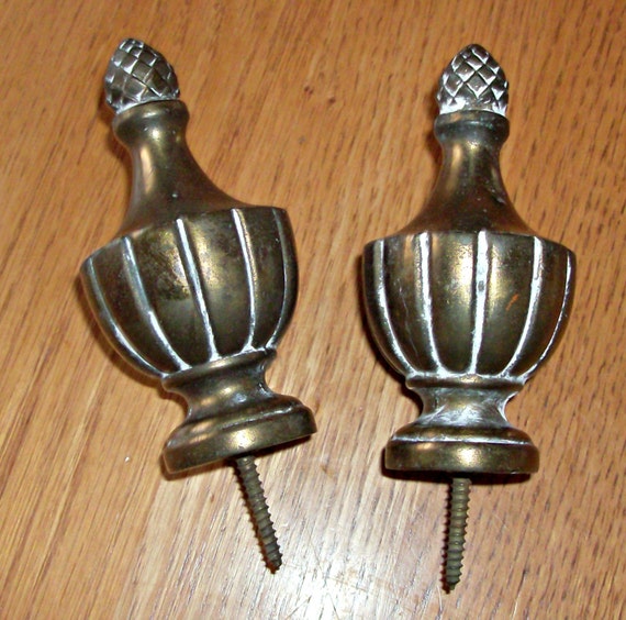 Vintage BRASS Finials