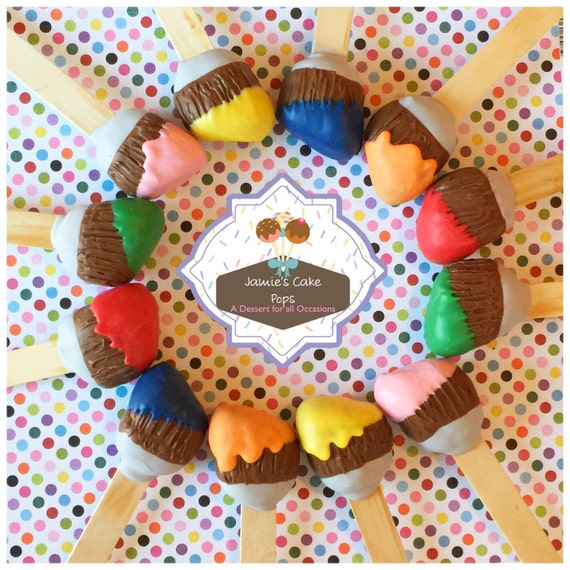Paint Brush Cake Pops