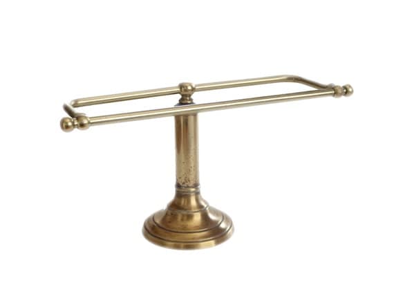 brass paper towel stand