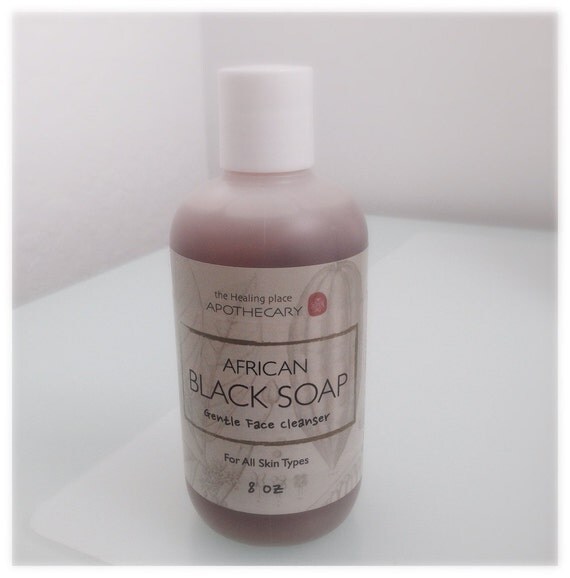 Natural Skin Care Liquid Black Soap Gentle Face by thpapothecary
