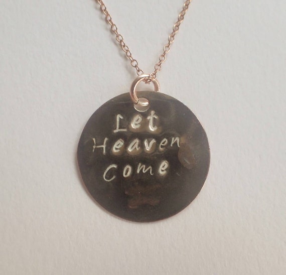 Personalized jewelry Let Heaven Come bethel by LaurenAngelJewelry