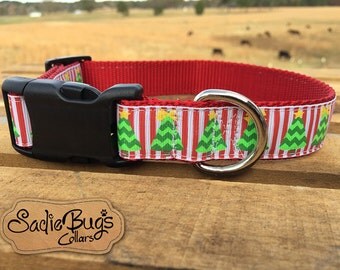 Christmas tree dog collar - Christmas dog collar