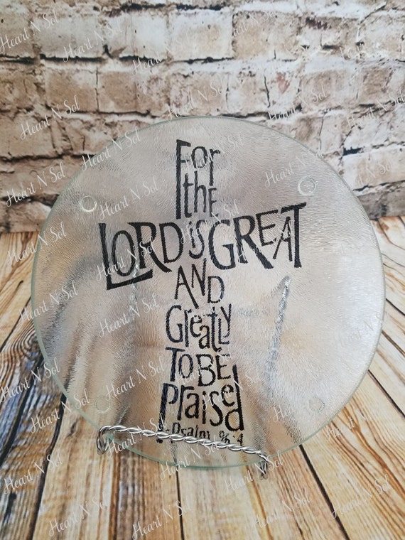 Items similar to Glass Cutting Board, Cross Cutting Board, Christian