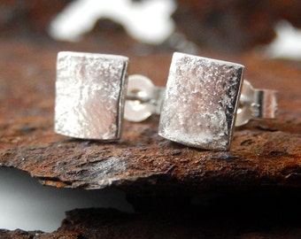 Silver stud earrings, sterling silver stud earrings, silver handmade stud earrings, small stud earrings, silver 925 stud earrings