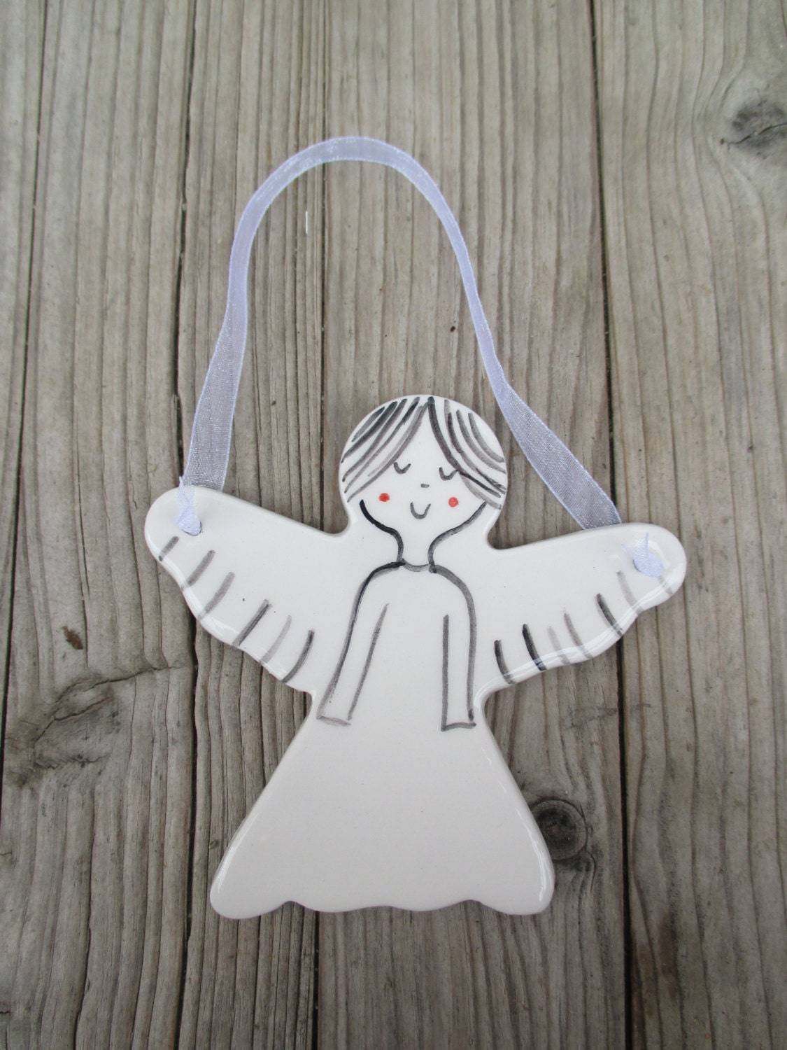 AngelCute Pottery Guardian AngelBaptism by TatjanaCeramics on Etsy