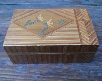 small vintage bamboo box