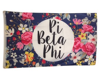 Pi Beta Phi Floral Flag 3' x 5'