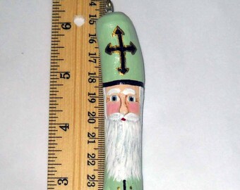 Driftwood St. Nick, St. Nicholas Christmas Ornament, Driftwood Ornament