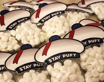 Stay Puft Marshmall Toppers inspired by Ghostbusters Printable