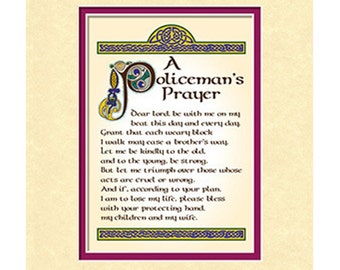 Policemans prayer | Etsy