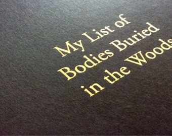 Bodies Black - Large Funny Notebooks - Lined Jotters, Journals, Cahiers