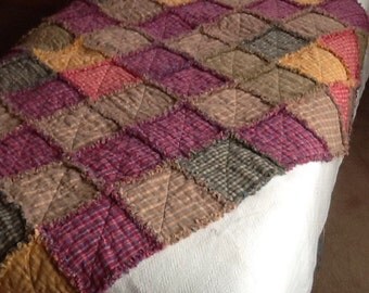 Pastel Homespun Rag throw