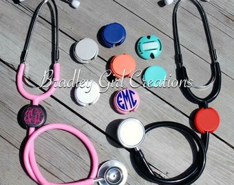 Monogrammed Stethoscope Name Tag ID Covers! Free Shipping!!! Nurse ID Tag Cover Doctor Nursing Student
