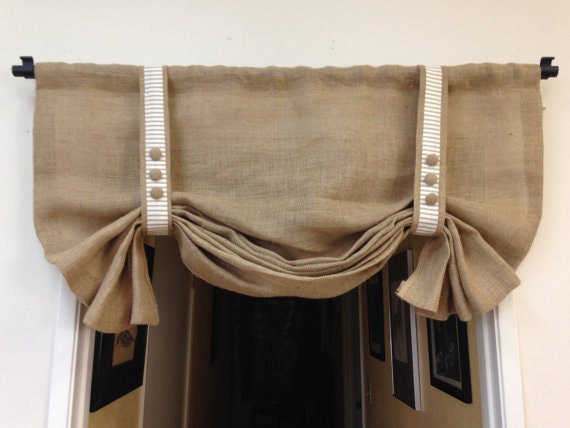 Alive Elegant burlap valance window treatments Modest Positive Alive Elegant burlap valance window treatments Modest Positive