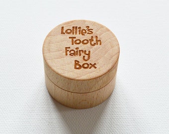 Personalised Tooth Fairy Box Professionally Engraved, Wooden Tooth Fairy Box, Tooth Holder, Tooth Pillow, Tooth Fairy Gift, Childrens Gift