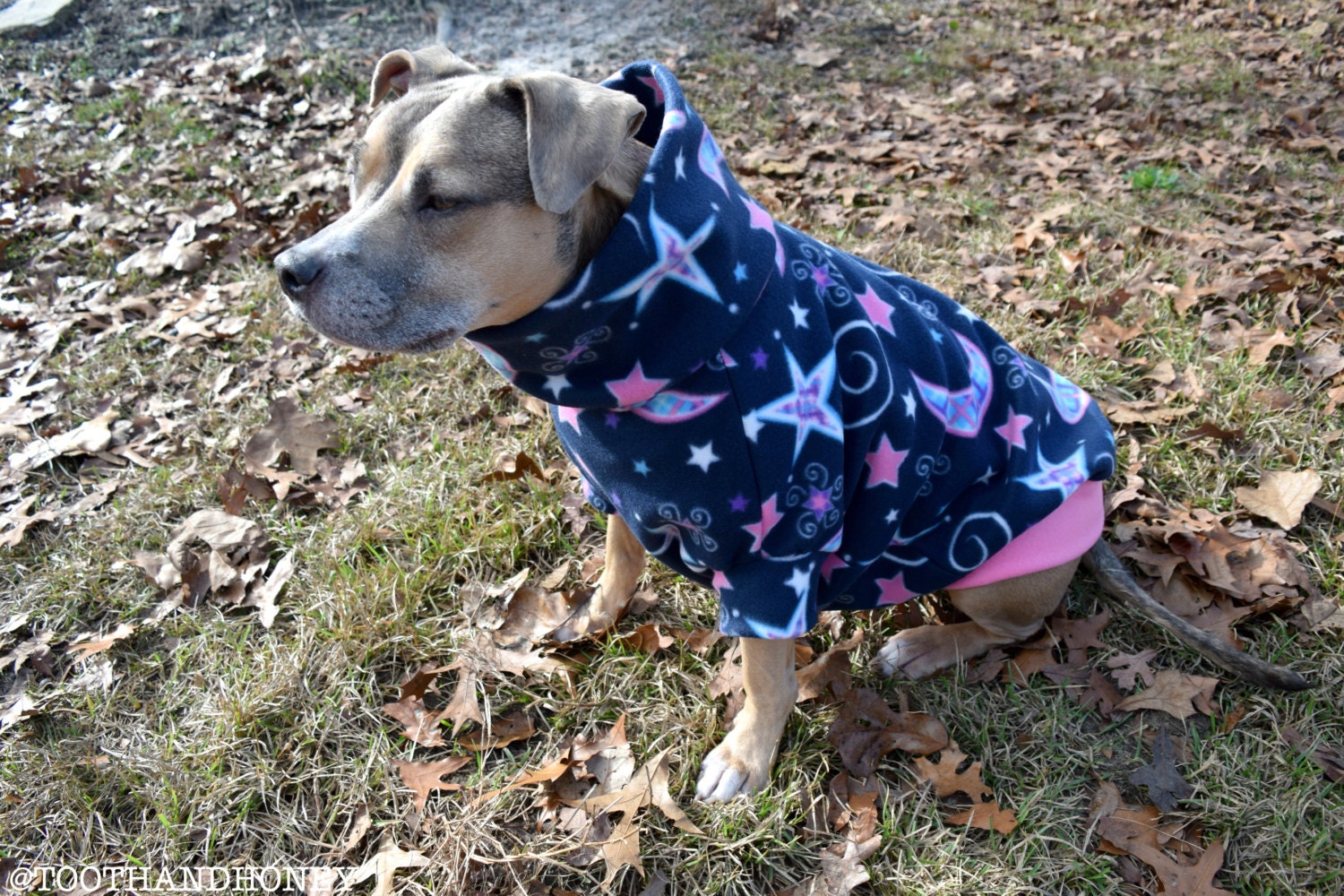 LARGE DOG SWEATER pitbull / fleece / coat / jacket / female