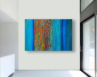Abstract painting, Large Painting, Acrylic Painting, abstract ..Cascade Series-36x48-j
