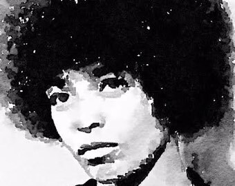 Angela Davis Watercolor Print