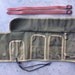 Waxed Canvas Bike Tool Roll - Earth Friendly, Created from a Military Parts Roll with Upcycled Fire Hose Straps