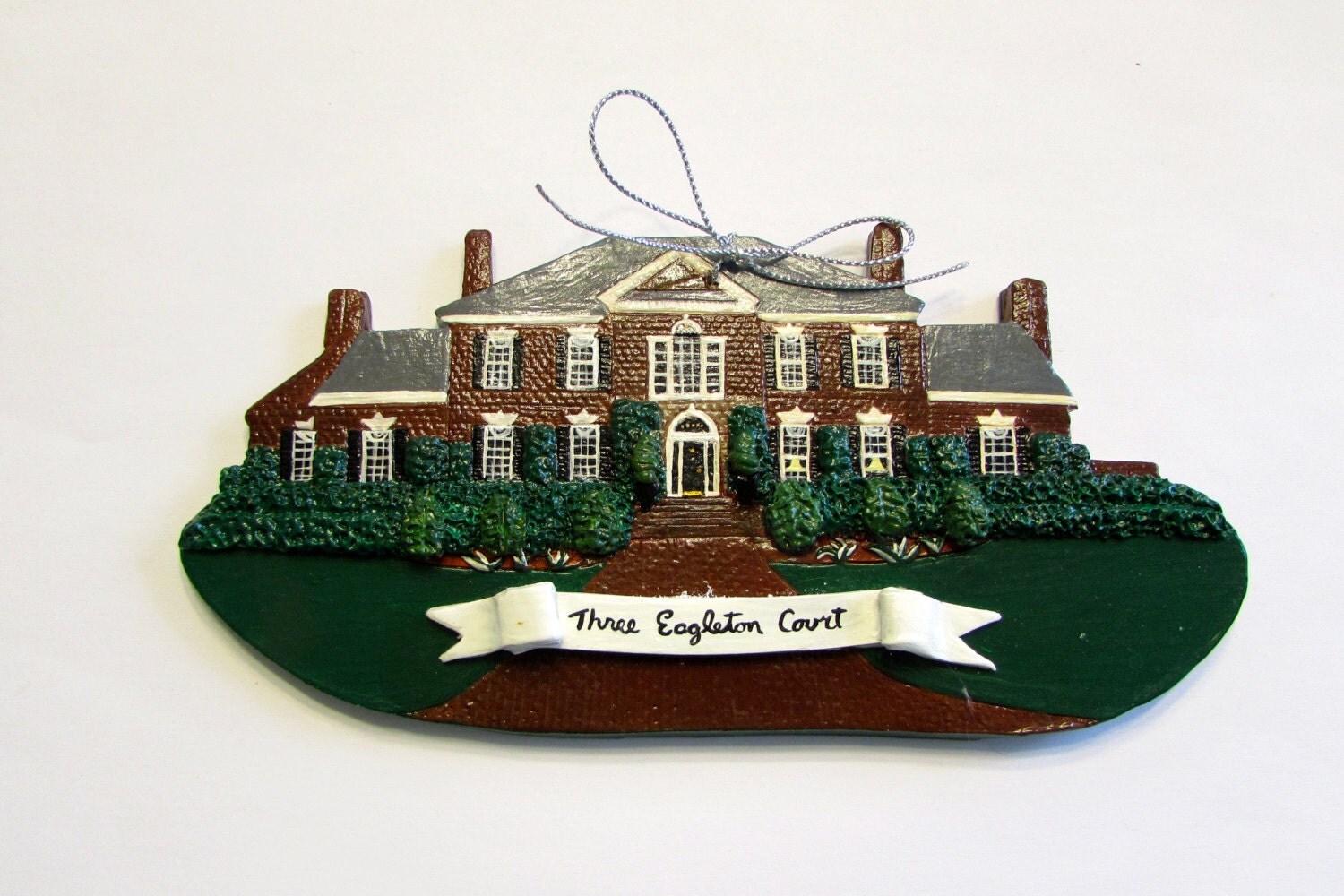 Custom made house ornament by GardenArtandMoore on Etsy