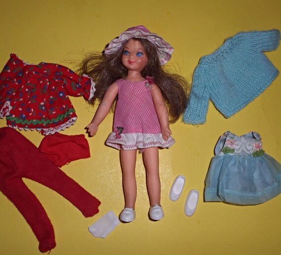 Vintage Tutti Doll and Clothing Lot