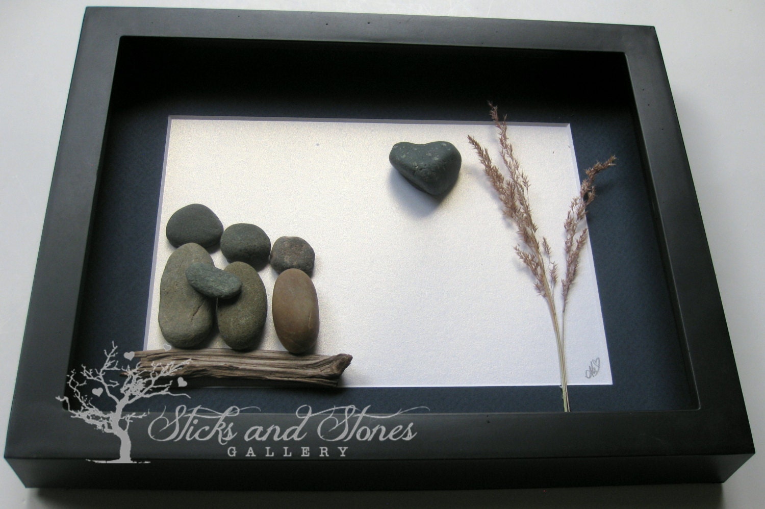 Pebble Art Family Gifts Personalized Family Present Unique