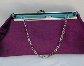 Bridesmaid Clutch, plum Purple Clutch | weddings Clutch