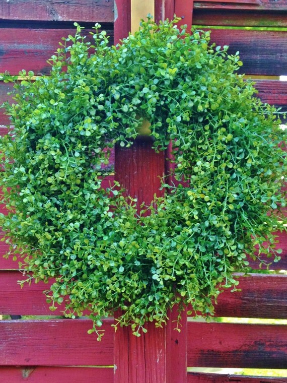 BEST SELLING Thick and Full Boxwood Wreath by TheFlirtyFeather