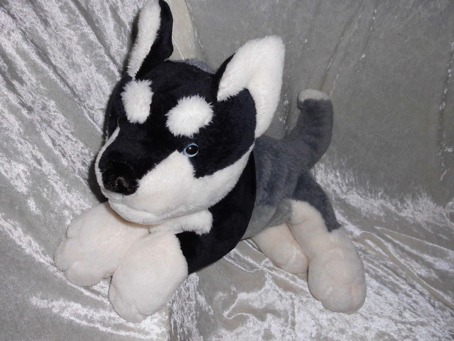 SIBERIAN HUSKY stuffed animal soft toy Husky plush handmade
