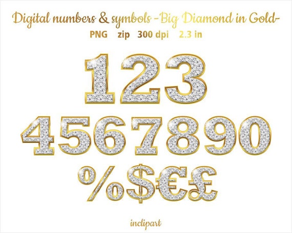 diamond numbers clipart - photo #30